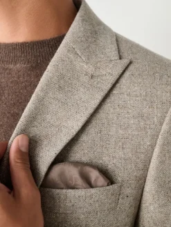 Best Next Pierre - Coupe ajustée Laine Blend Donegal Costume Veste