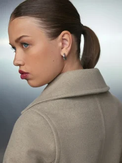 Sale Next Pierre - Manteau ceinturé avec col amovible en fausse fourrure