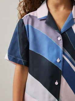 Outlet Reiss Tommi Chemises à col cubain imprimé