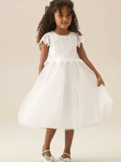 New Angel & Rocket Robe Lucy ivoire en dentelle
