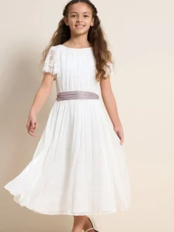 Angel & Rocket Robe longue Aria à manches en dentelle| Robes