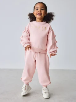 Baker by Ted Baker Rose - ensemble sweat et Joggings bleu 2 Pieces avec nœud sur le côté| Ensembles Et Tenues|Sweats Et Sweats À Capuche