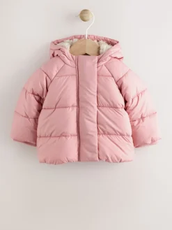 Best Next Rose - Doudoune Bébé à capuche (0mois-2ans)
