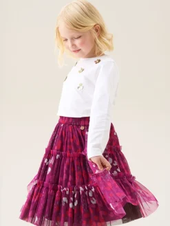 Best Angel & Rocket Rose - Jupe Mae en maille à imprimé fleuri