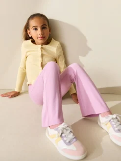 Best Next - Leggings évasés pliés (3-16ans) Rose