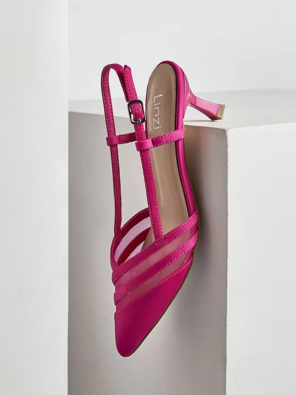 Best Linzi Rose - talons Milan en maille
