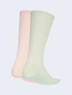 Sale adidas originals Rose - Lot de 2 paires de Chaussettes Adidas Original Col rond au crochet