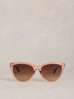 White Stuff Rose - Lunettes de soleil à œil de chat|Femme Lunettes De Soleil