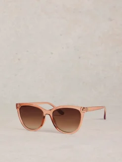 White Stuff Rose - Lunettes de soleil à œil de chat|Femme Lunettes De Soleil