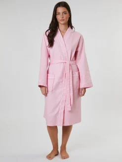 Loungeable - Peignoir gaufré 100% coton|Femme Robes De Chambre