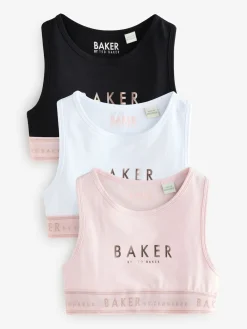 Baker by Ted Baker Rose/Noir/Blanc - Crop Tops 3| Tous Les Sous-Vêtements