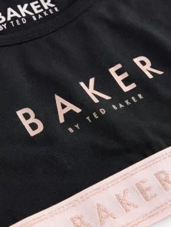 Baker by Ted Baker Rose/Noir/Blanc - Crop Tops 3| Tous Les Sous-Vêtements
