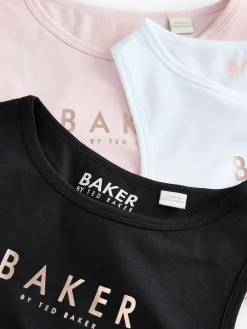 Baker by Ted Baker Rose/Noir/Blanc - Crop Tops 3| Tous Les Sous-Vêtements