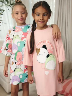 Next Rose/Violet - Squishmallows Nighties 2 Pack (5-14ans)| Tous Les Vêtements De Nuit|Chemises De Nuit