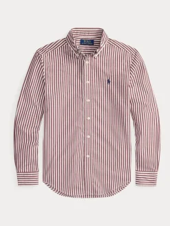 Polo Ralph Lauren Rouge - Chemise garçon rayée| Chemises