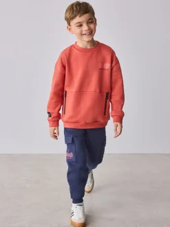 Baker by Ted Baker Rouge - Ensemble jogging sweat et cargo| Ensembles Et Tenues|Sweats Et Sweats À Capuche