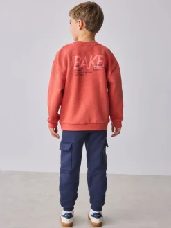 Baker by Ted Baker Rouge - Ensemble jogging sweat et cargo| Ensembles Et Tenues|Sweats Et Sweats À Capuche