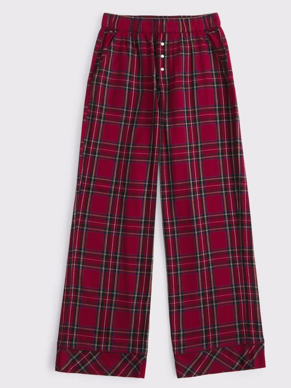 Abercrombie & Fitch Rouge - Pantalon de pyjama en flanelle à carreaux|Femme Tous Les Vêtements De Nuit Et Détente|Pyjamas