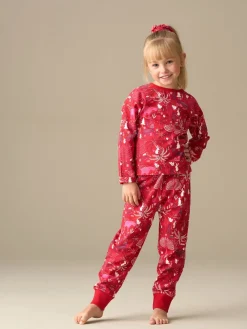 Angel & Rocket Rouge - Pyjama Amelia imprimé scandinave| Vêtements De Nuit Et Pyjamas|Pyjamas