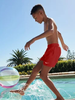 New Nike - Short de bain 4 Inch Volley Rouge