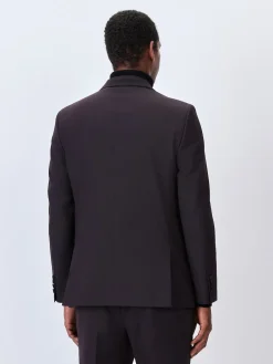 Outlet Next Rouge bordeaux - Coupe sur mesure - Veste de smoking à revers inset