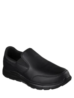 Sale Skechers Bronwood Slip Resistant Slip-On Mens Work Shoes