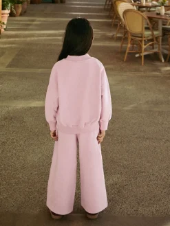 Sale Next Slogan rose - Ensemble Sweat-shirt et jogging ample (3-16ans)