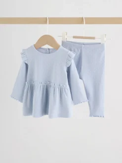 Best Next Tache bleue - Ensemble haut à manches longues et legging bébé (0mois-2ans)