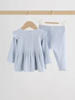 Best Next Tache bleue - Ensemble haut à manches longues et legging bébé (0mois-2ans)