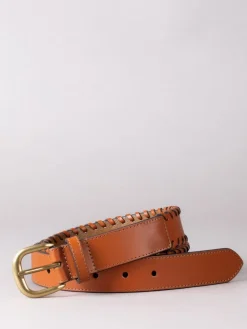 Best Lakeland Leather Tan - Ceinture Wray en cuir surpiquée