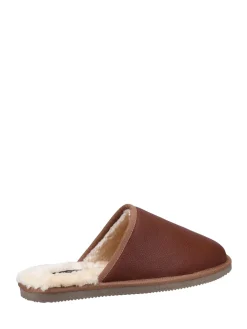 Outlet Hush Puppies Tan foncé - Chaussons Coady en cuir