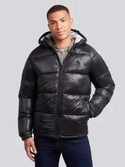 U.S. Polo Assn . Veste matelassée épaisse brillante pour homme|Homme Manteaux Et Vestes