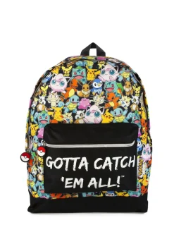 Outlet Vanilla Underground Pokemon Pokemon unisexe enfant Multi Character imprimé et Gotta Catch Em All sac à dos