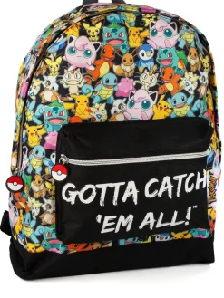 Outlet Vanilla Underground Pokemon Pokemon unisexe enfant Multi Character imprimé et Gotta Catch Em All sac à dos