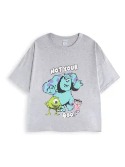 Vanilla Underground Pyjama femme Disney Monsters Inc multicolore à manches courtes en 100% coton|Femme Vêtements Détente|Pyjamas