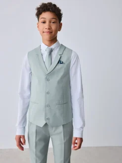 Baker by Ted Baker Vert - ensemble gilet, chemise et cravate