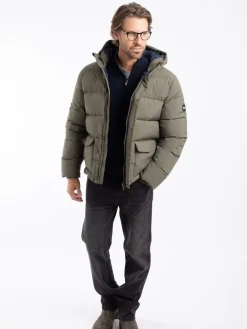 Weird Fish Vert - Doudoune épaisse Calderwood|Homme Manteaux Et Vestes