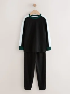 Next - Lot de 3 pyjamas à manches longues (3-16ans) Vert
