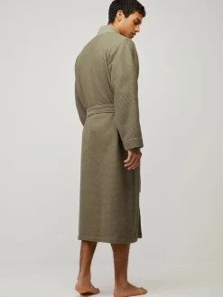 BOSS Vert - Peignoir gaufré à logo|Homme Robes De Chambre Et Peignoirs