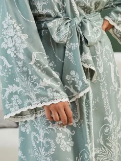 Discount Laura Ashley - Peignoir Josette Vert