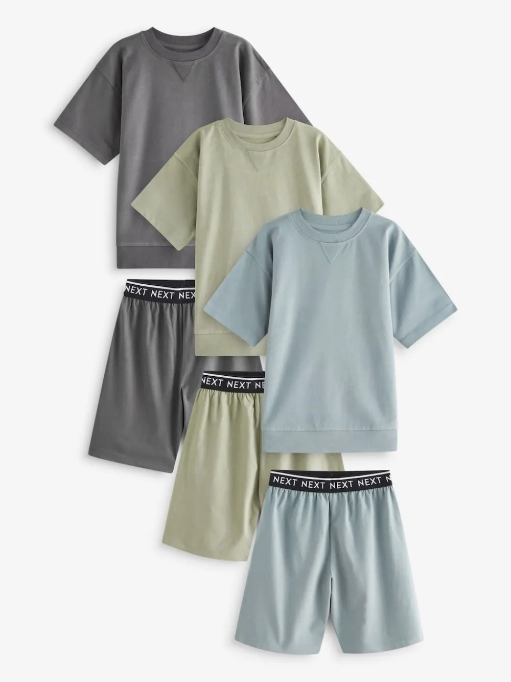 Best Next vert - Pyjama court 3 Pack (3-16ans)
