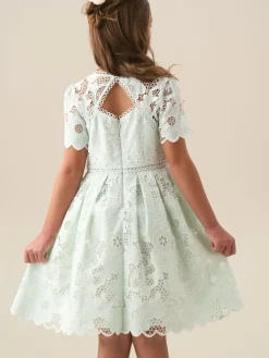 Angel & Rocket Vert - Robe Maeva en dentelle menthe| Robes