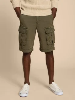 White Stuff Vert - 100% Cotton Halsall Cargo Shorts|Homme Shorts