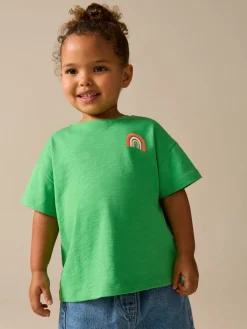 Best Next Vert arc-en-ciel - T-shirt brodé à manches courtes (3mois à7ans)