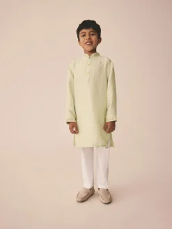 Next Vert clair brodé - Kurta (3mths-16yrs)| Kurtas
