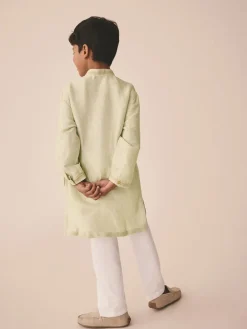 Next Vert clair brodé - Kurta (3mths-16yrs)| Kurtas