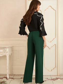 Clearance Love & Roses - Pantalons amples Vert forêt