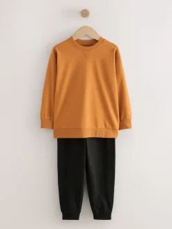 Best Next Vert/orange - Lot de 3 pyjamas à manches longues (3-16ans)