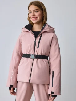 Baker by Ted Baker Veste de ski imperméable rose à ceinture| Manteaux Et Vestes