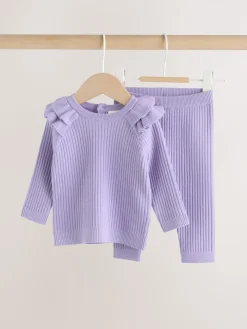 Next - Ensemble Pull et Leggings en maille Bébé 2 Pièces (0mois-3ans)| Ensembles Et Tenues Coordonnées|Pulls Et Tricots
